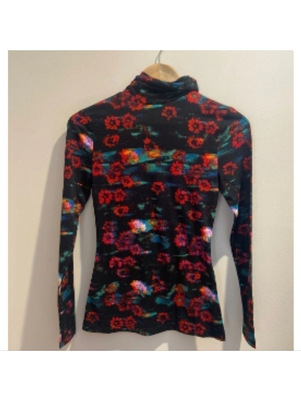Rachel Comey X Target Long Sleeve Turtleneck  Kodak Red Floral NWT Size XXS - Picture 8 of 15